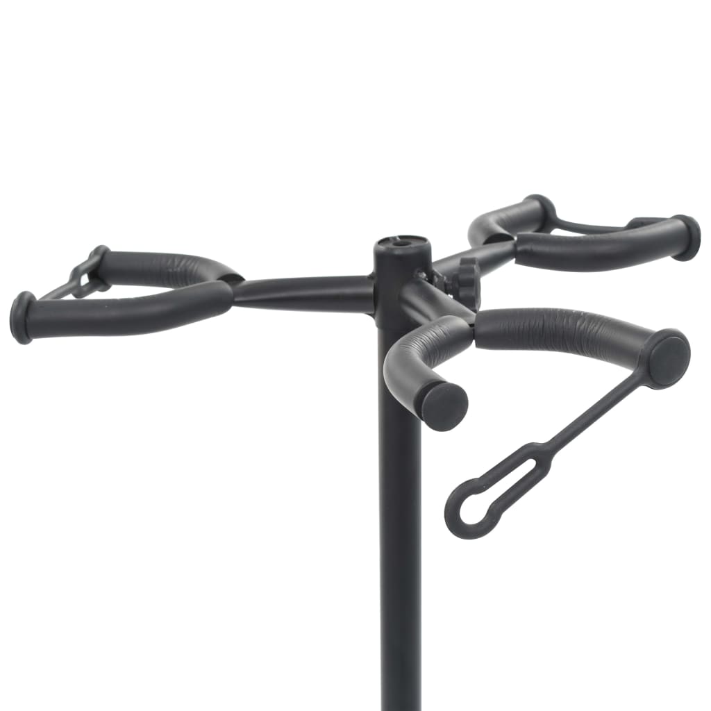 vidaXL Support de guitare Noir Acier