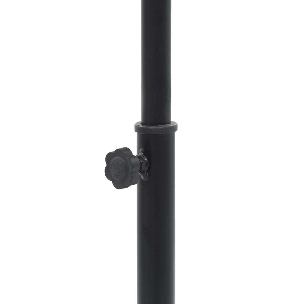 vidaXL Support de guitare Noir Acier