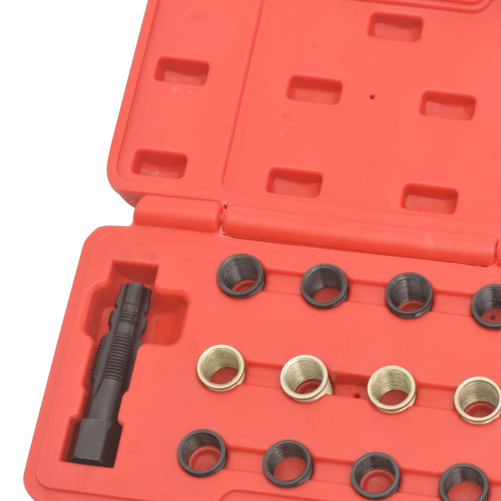 vidaXL Kit réparation filetage bougie de préchauffage 16 pcs M14x1,25