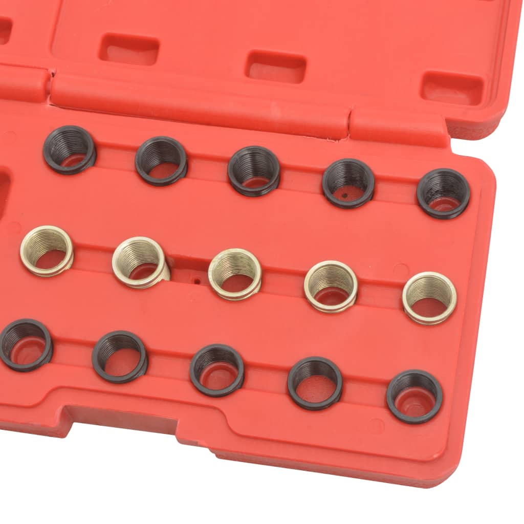 vidaXL Kit réparation filetage bougie de préchauffage 16 pcs M14x1,25