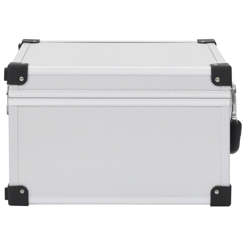 vidaXL Étui de CD pour 40 CD Aluminium ABS Argenté