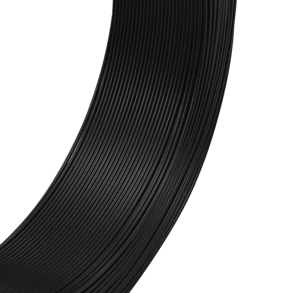 vidaXL Fil de liaison de clôture 250 m 2,3/3,8 mm Acier Anthracite
