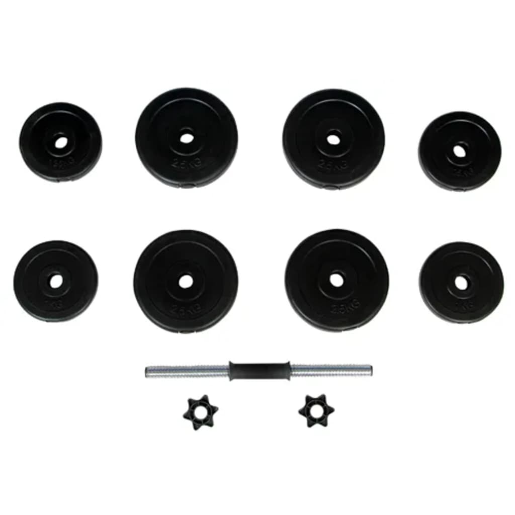 vidaXL 1 x Haltère 15 kg