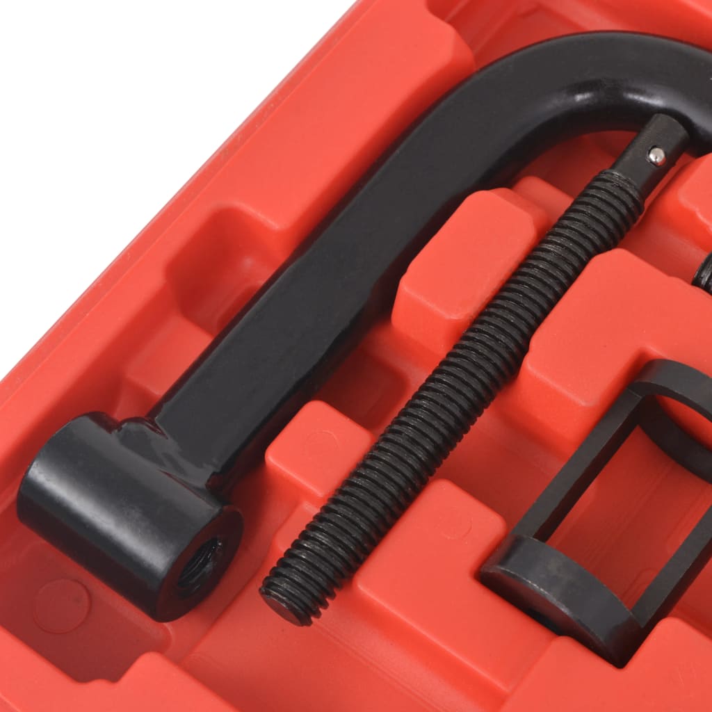 vidaXL Kit de 10 outils de compresseur de ressort à valve