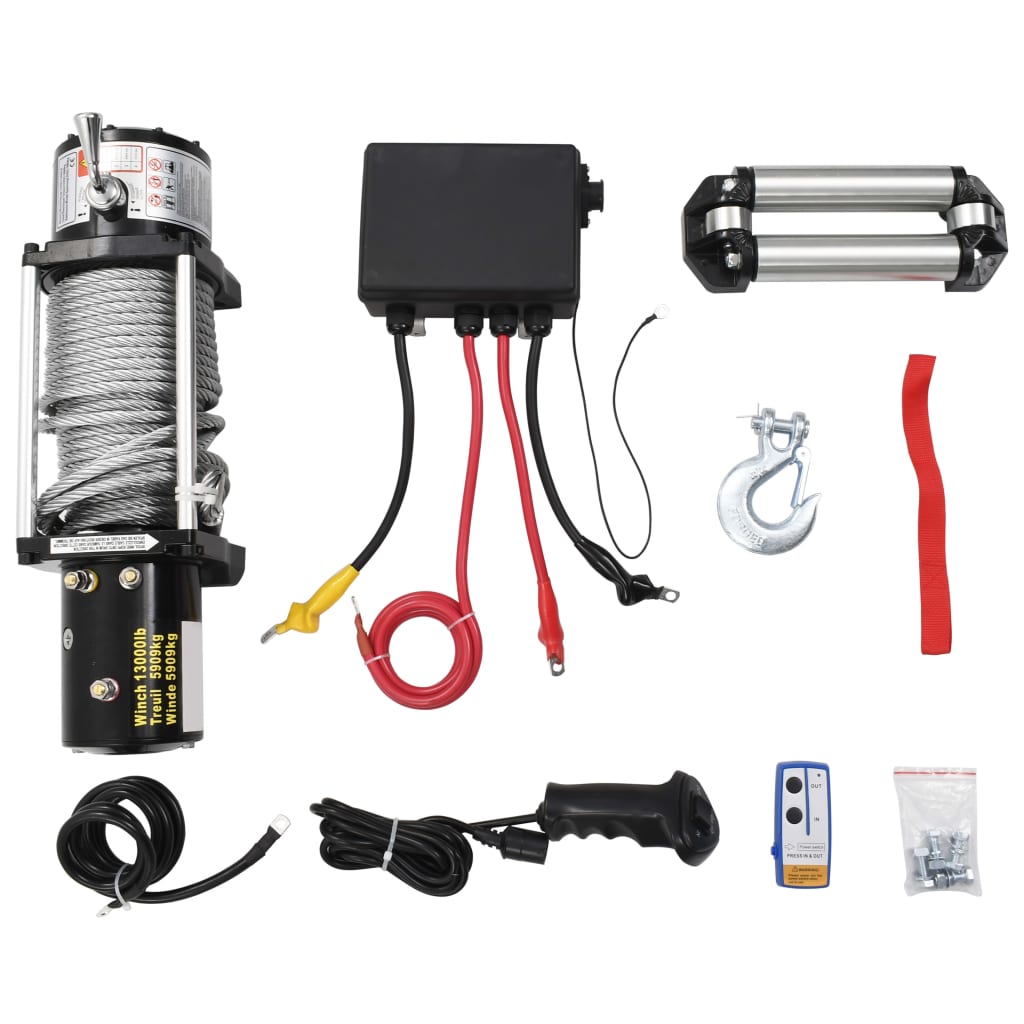 vidaXL Treuil électrique 12 V 5909 kg