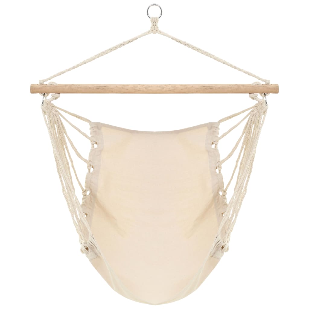 Hamac couleur crème 185 x 125 cm