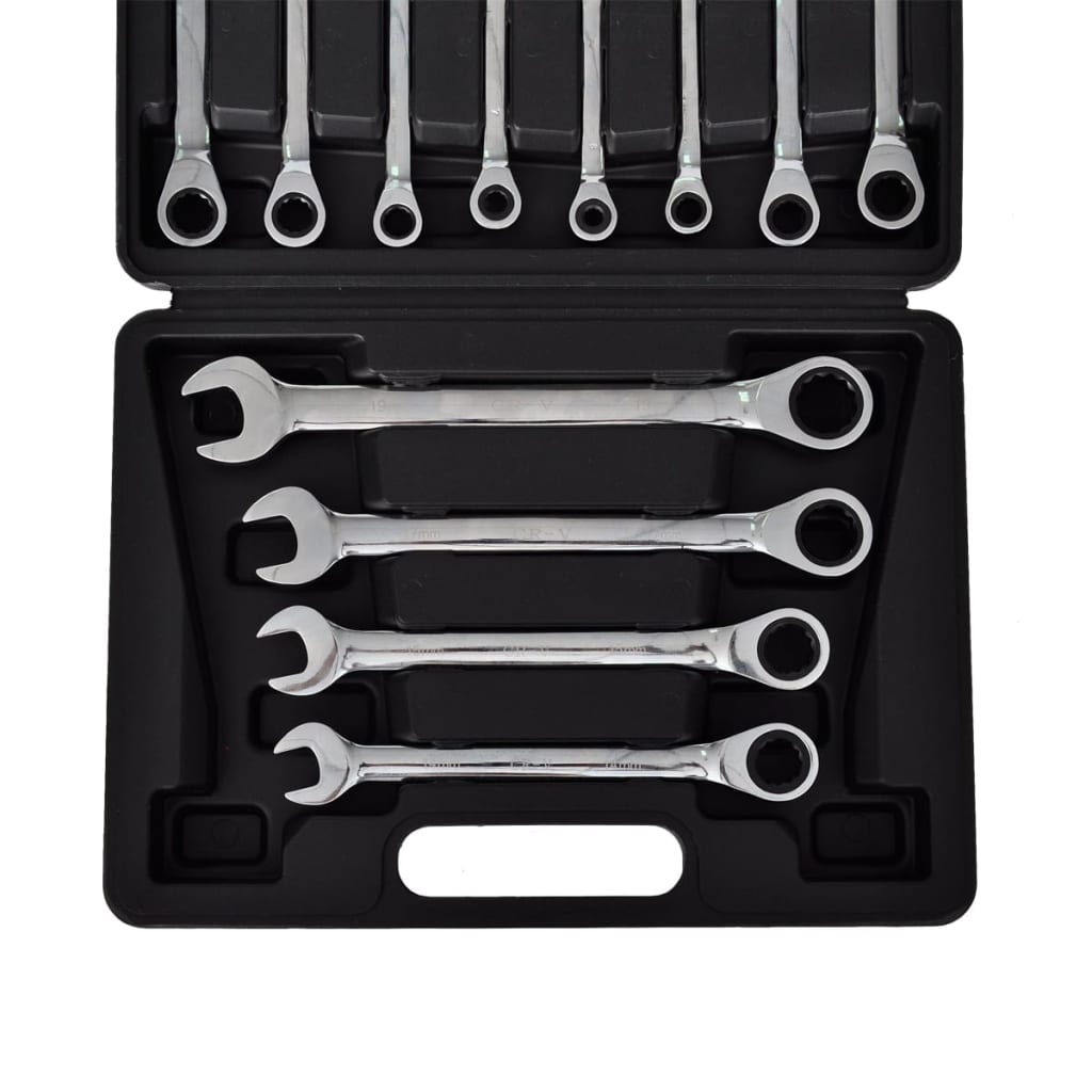 vidaXL Jeu de clés à cliquet 12 pcs
