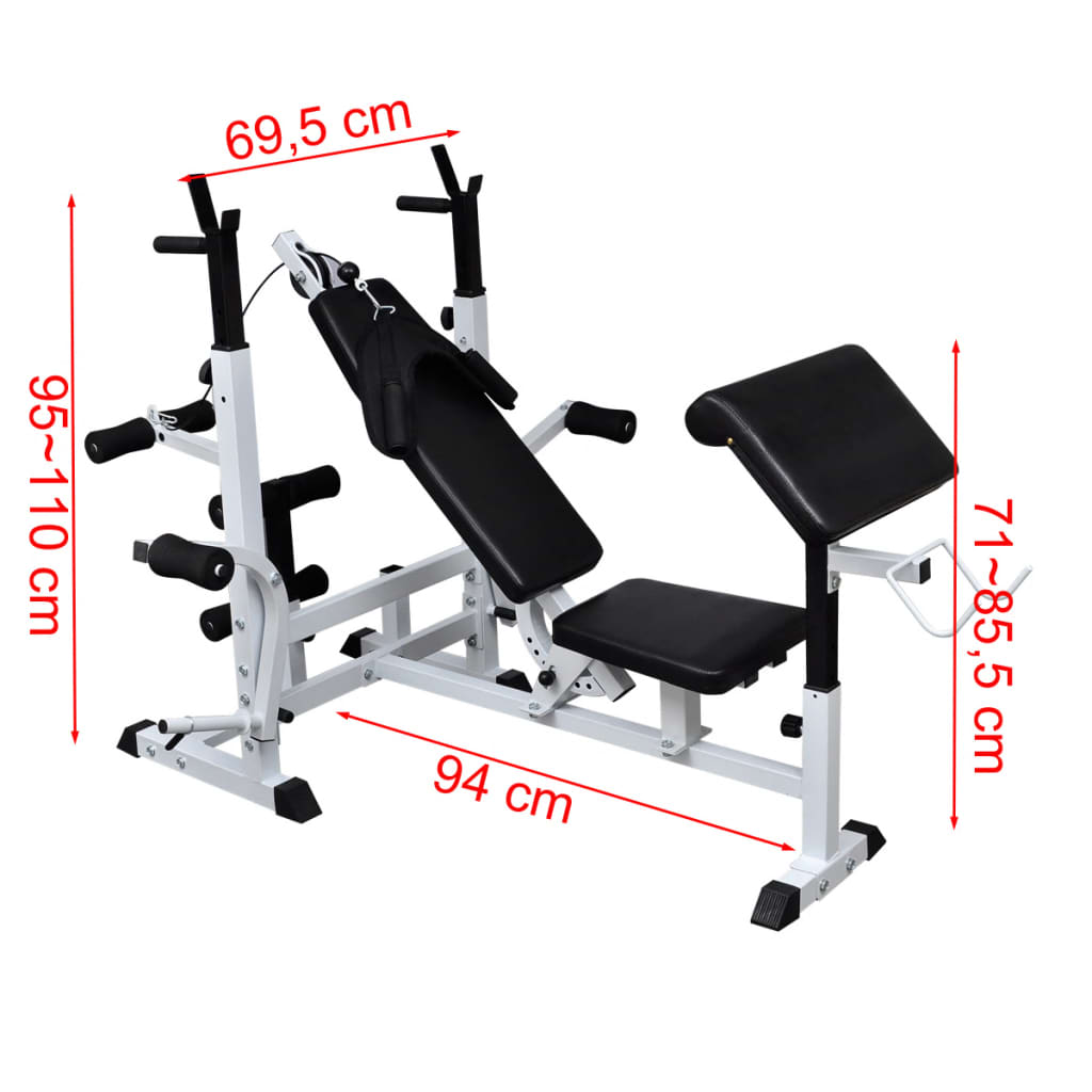 vidaXL Banc de musculation