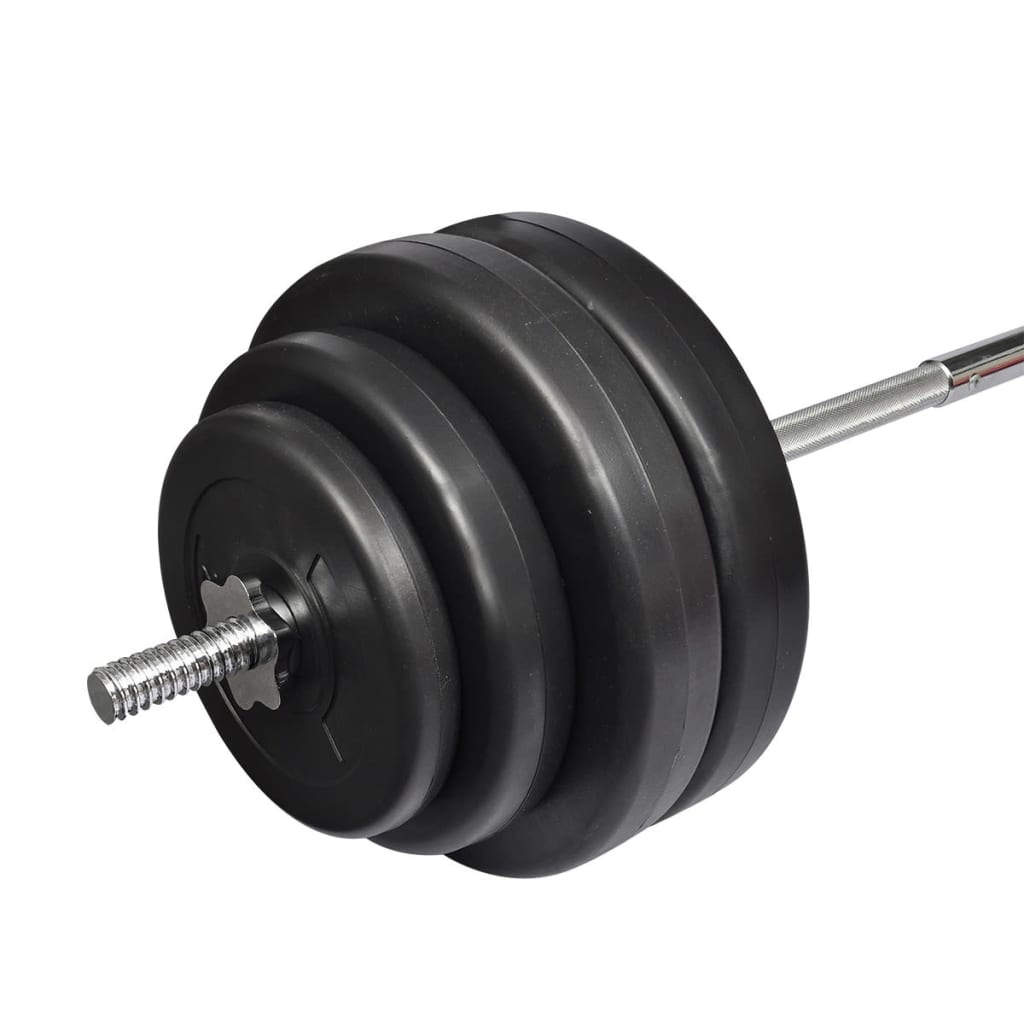 vidaXL Ensemble d'haltères avec plaques 60 kg