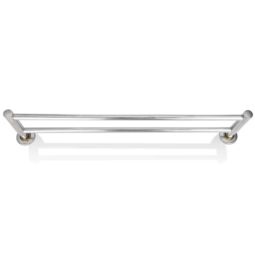 Porte serviettes double - Barre Fixe 2 tubes