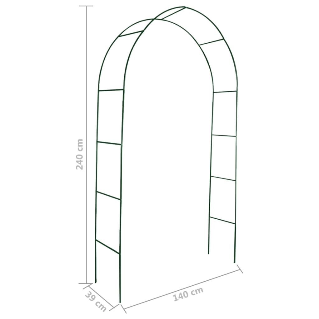 vidaXL Arche de jardin 2 pcs pour plantes grimpantes