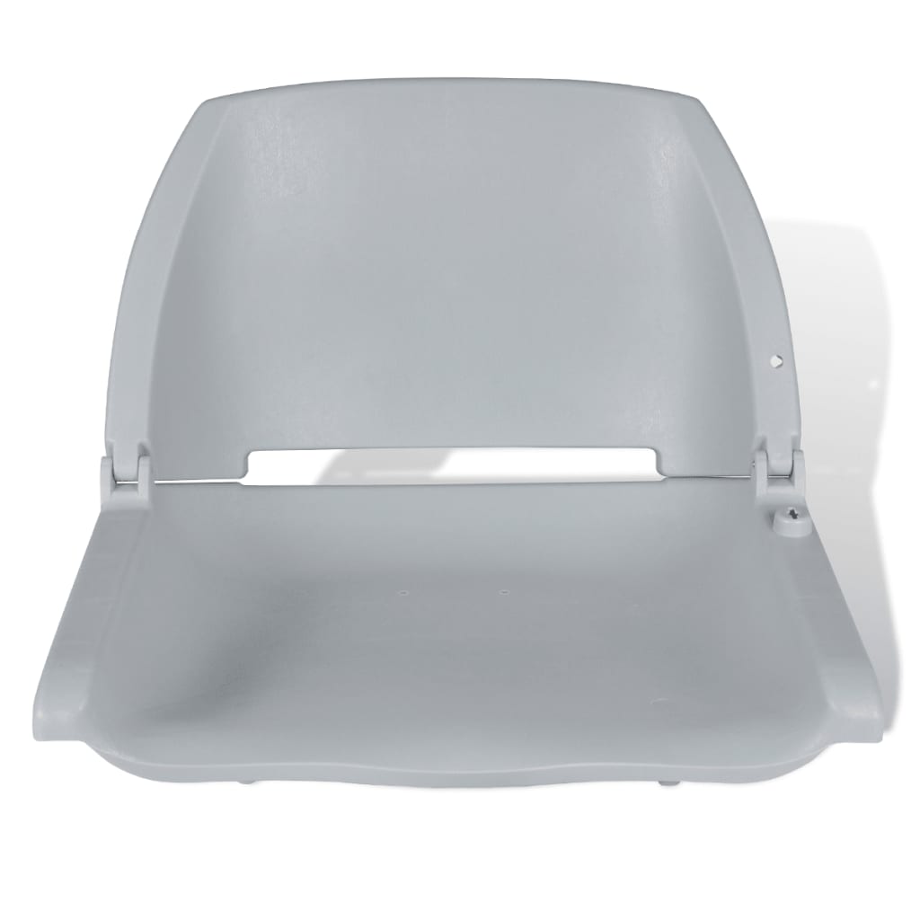 Siège pliant gris pour bateau sans coussin 41 x 51 x 48 cm