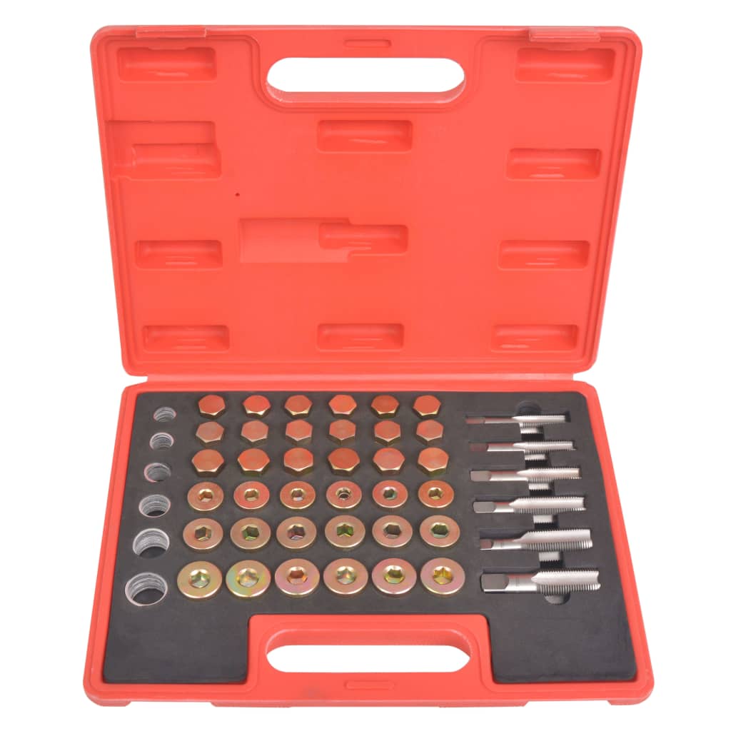 vidaXL Kit de réparation de filetage de bouchon de vidange d'huile