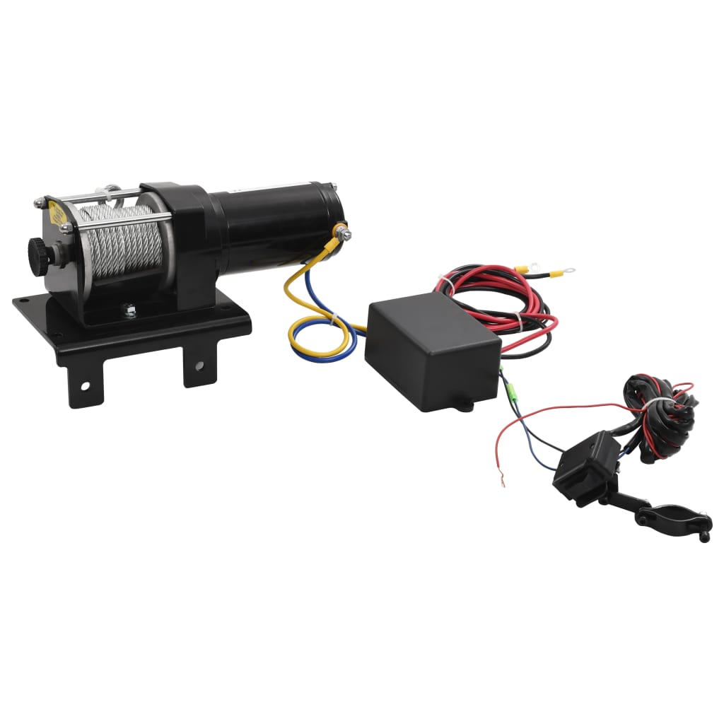 vidaXL Treuil électrique 12 V 1360 kg avec télécommande sans fil