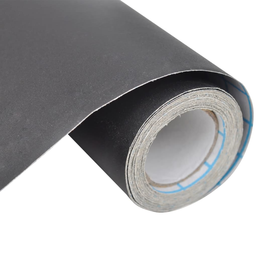 vidaXL Tableau noir autocollant mural 0,6x3 m 2 rouleaux avec craies