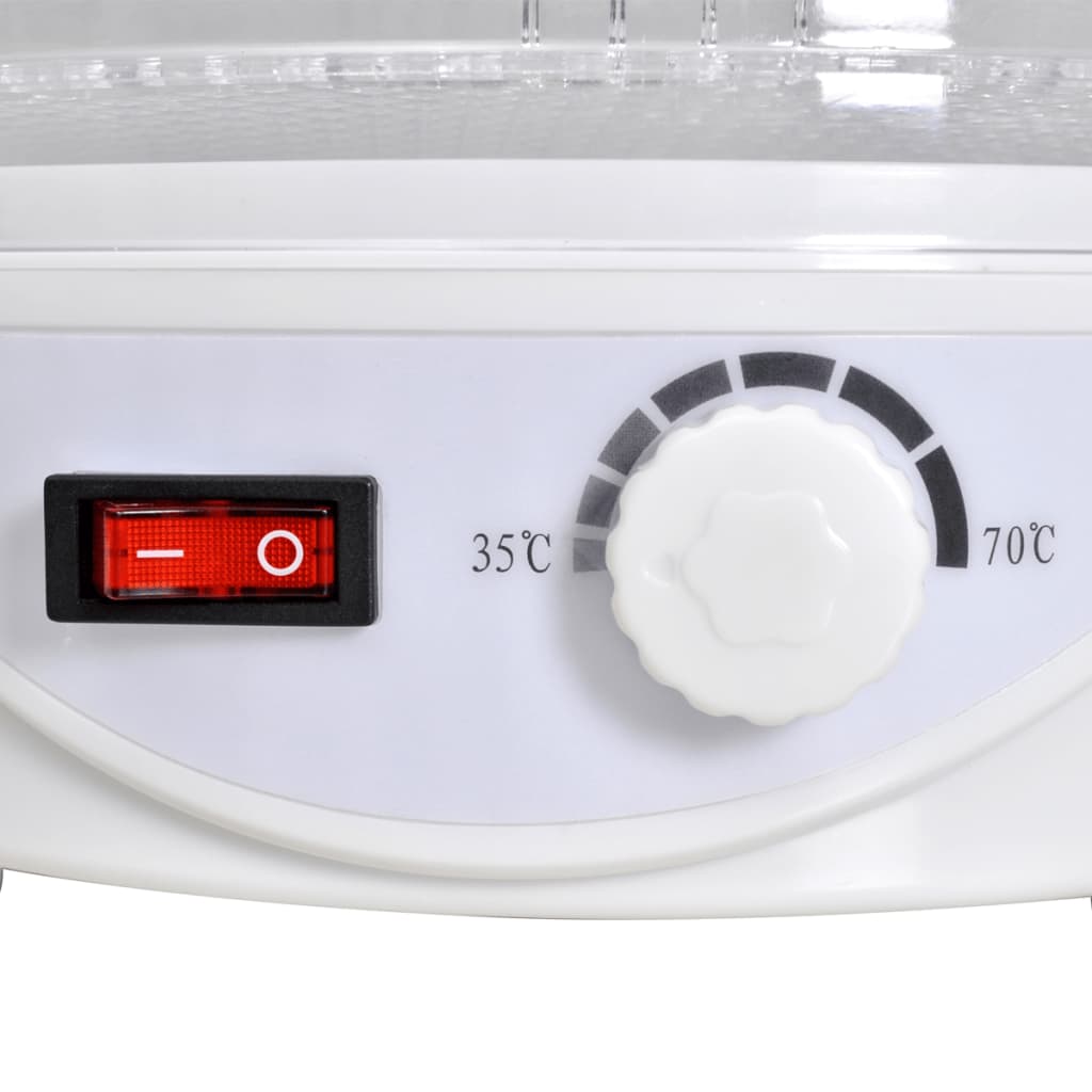 vidaXL Déshydrateur avec 6 plateaux empilables (ronds)