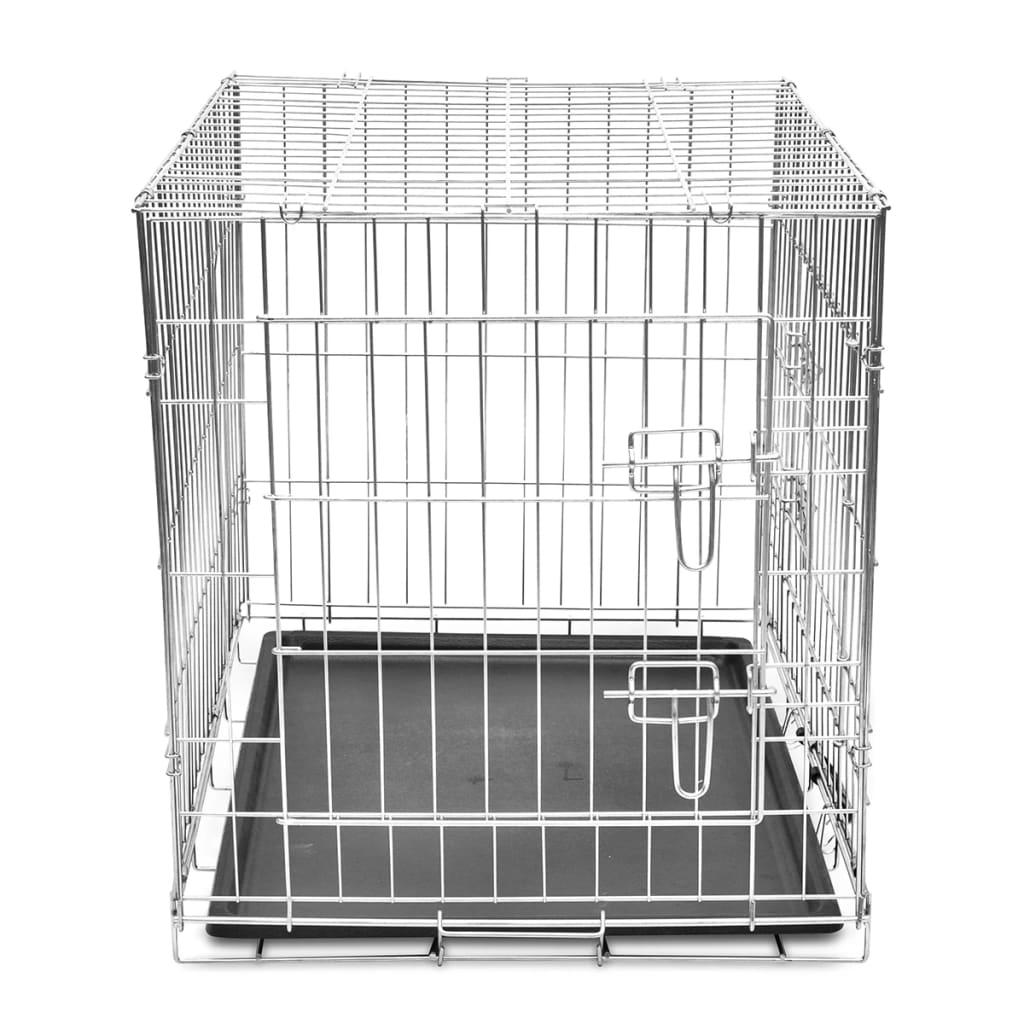 vidaXL Cage métallique et pliable pour chiens M
