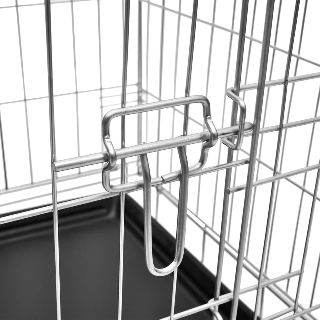 vidaXL Cage métallique et pliable pour chiens M