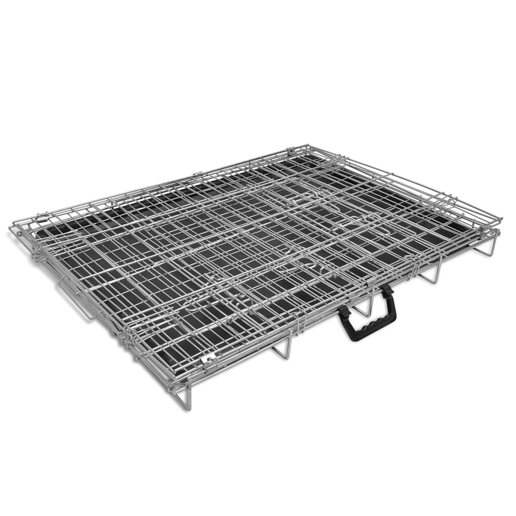vidaXL Cage métallique et pliable pour chiens M