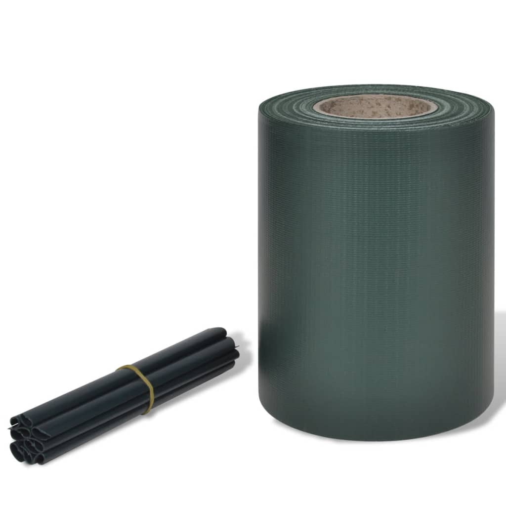 vidaXL Écran d'intimité de jardin PVC 70 x 0,19 m Vert