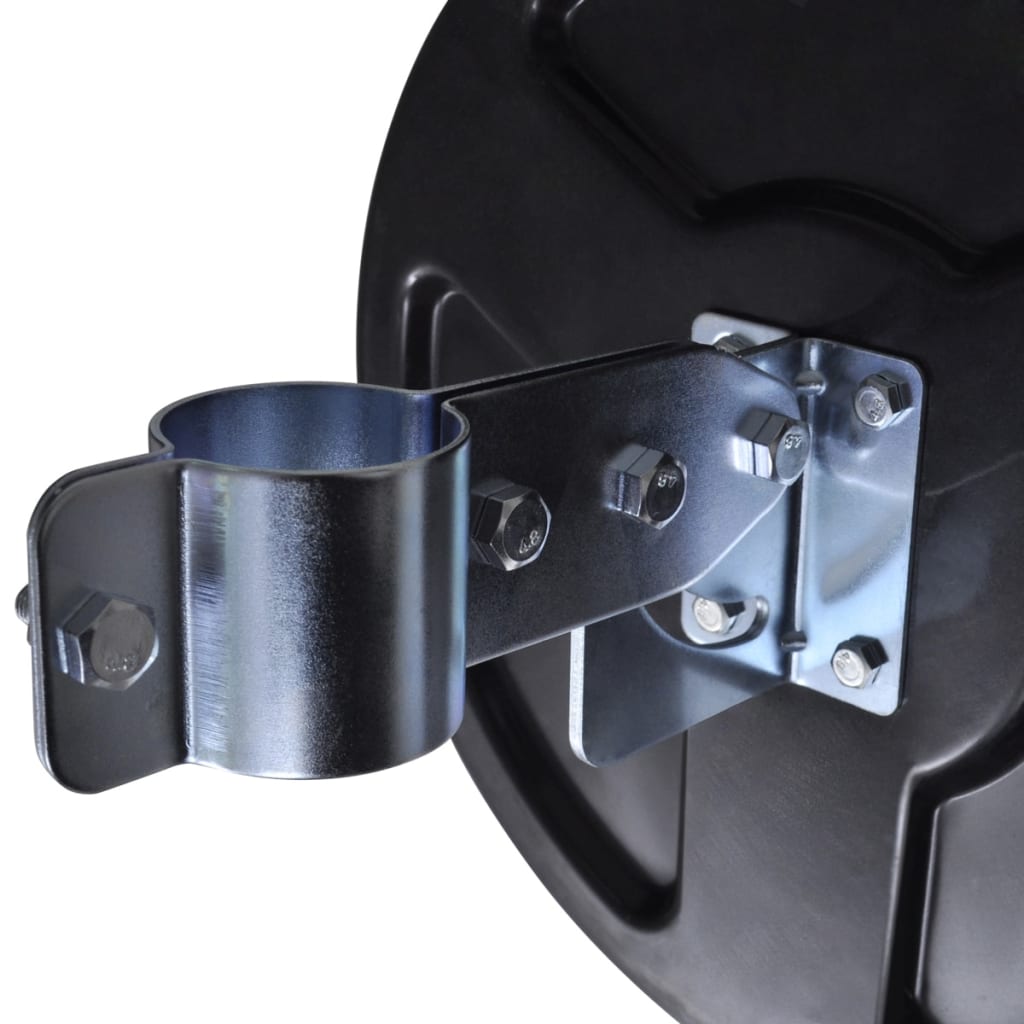 vidaXL Miroir de trafic convexe d'extérieur Plastique PC Noir 30 cm
