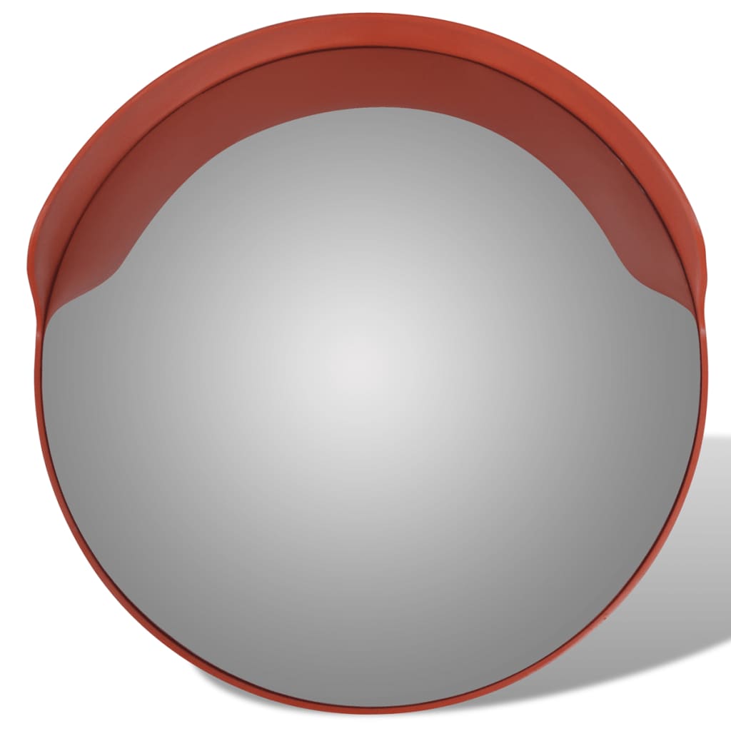 vidaXL Miroir de trafic convexe Plastique Orange 60 cm