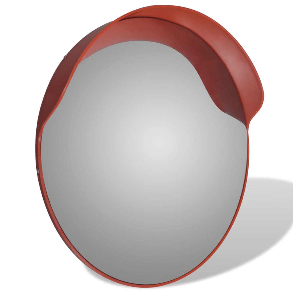 vidaXL Miroir de trafic convexe Plastique Orange 60 cm