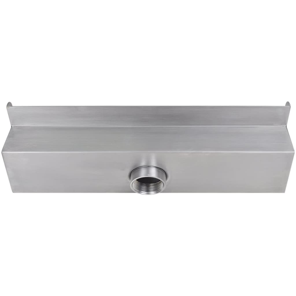 Lame d'eau rectangulaire à LED 45 cm en acier inoxydable pour piscine