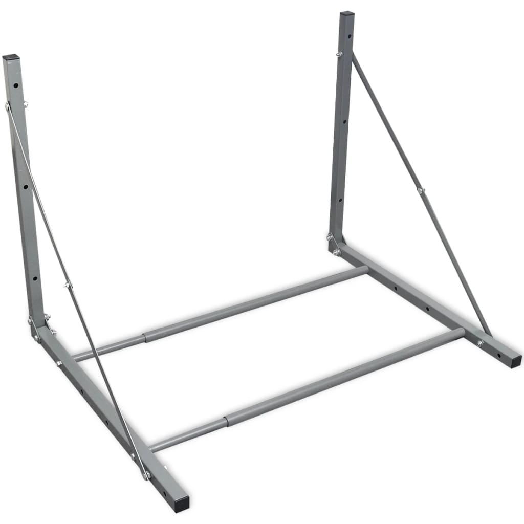 vidaXL Porte-pneus argenté acier