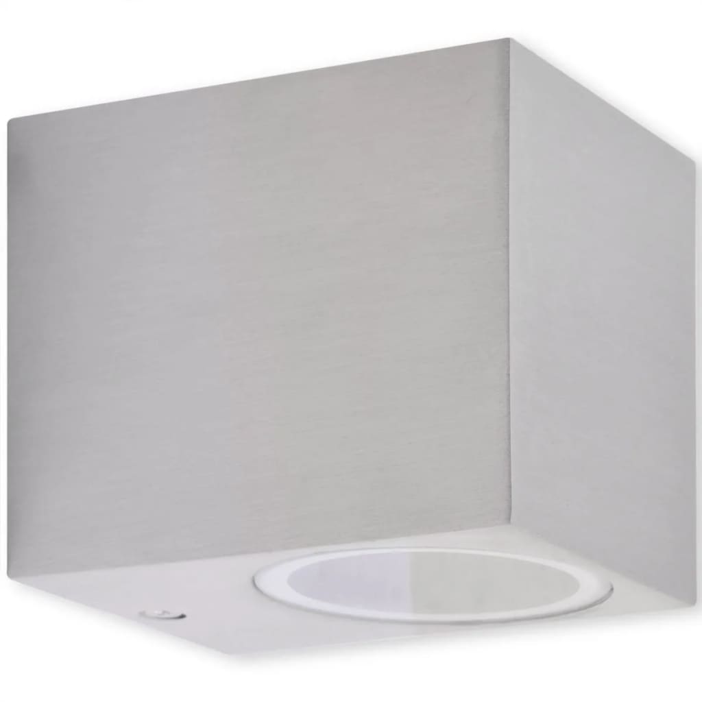 vidaXL Applique murale d'extérieur en forme de cube 2 pcs