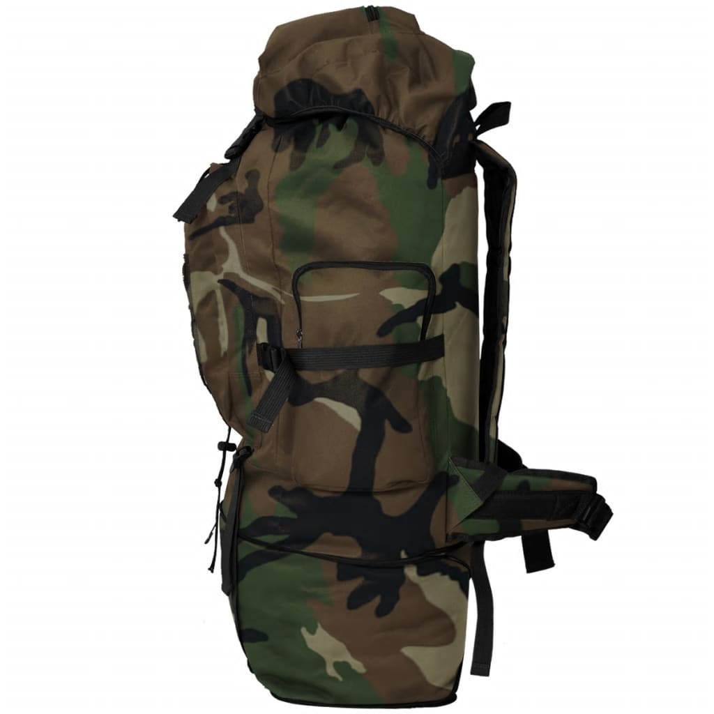 vidaXL Sac à dos en style d'armée XXL 100 L Camouflage