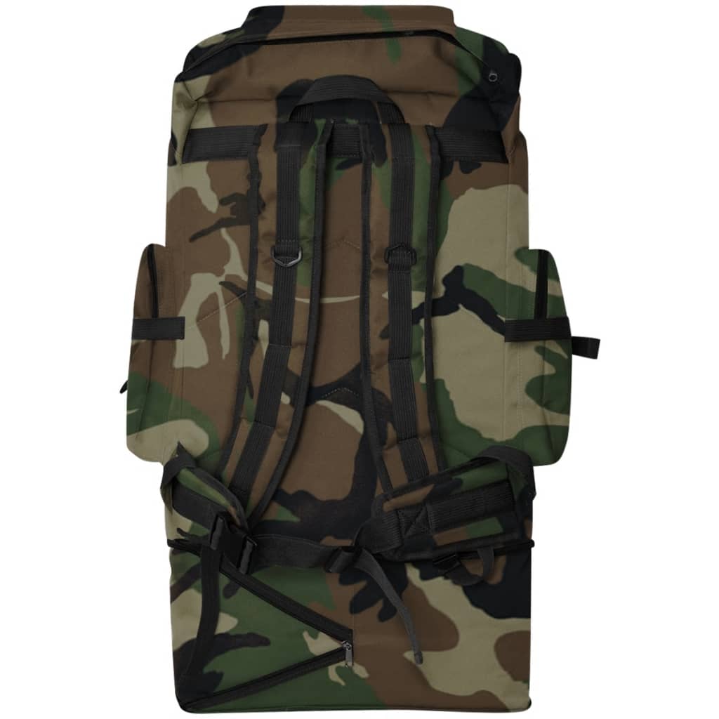 vidaXL Sac à dos en style d'armée XXL 100 L Camouflage