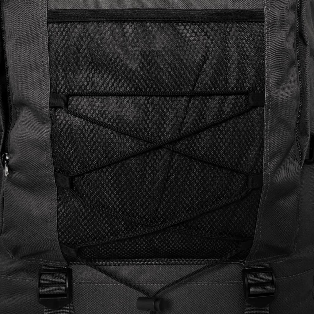 vidaXL Sac à dos en style d'armée XXL 100 L Noir