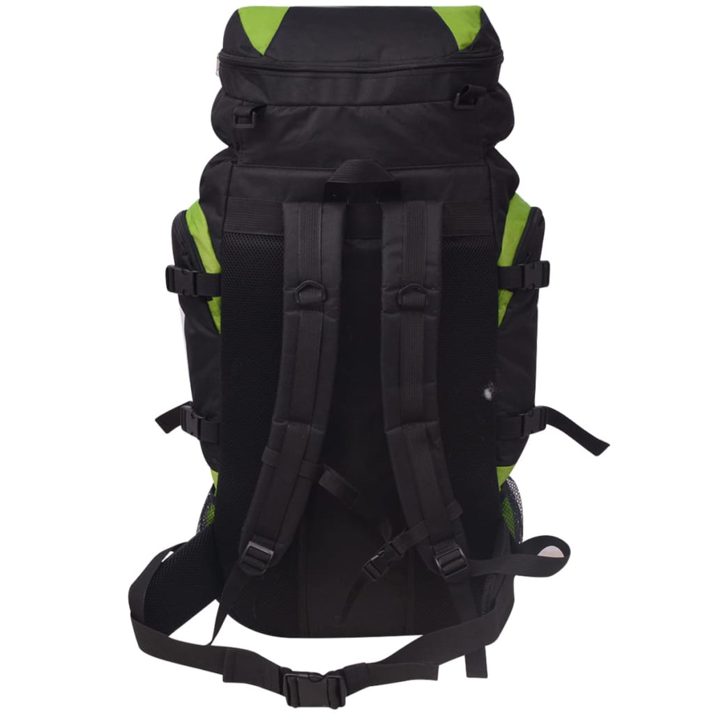 vidaXL Sac à dos de randonnée XXL 75 L Noir et vert