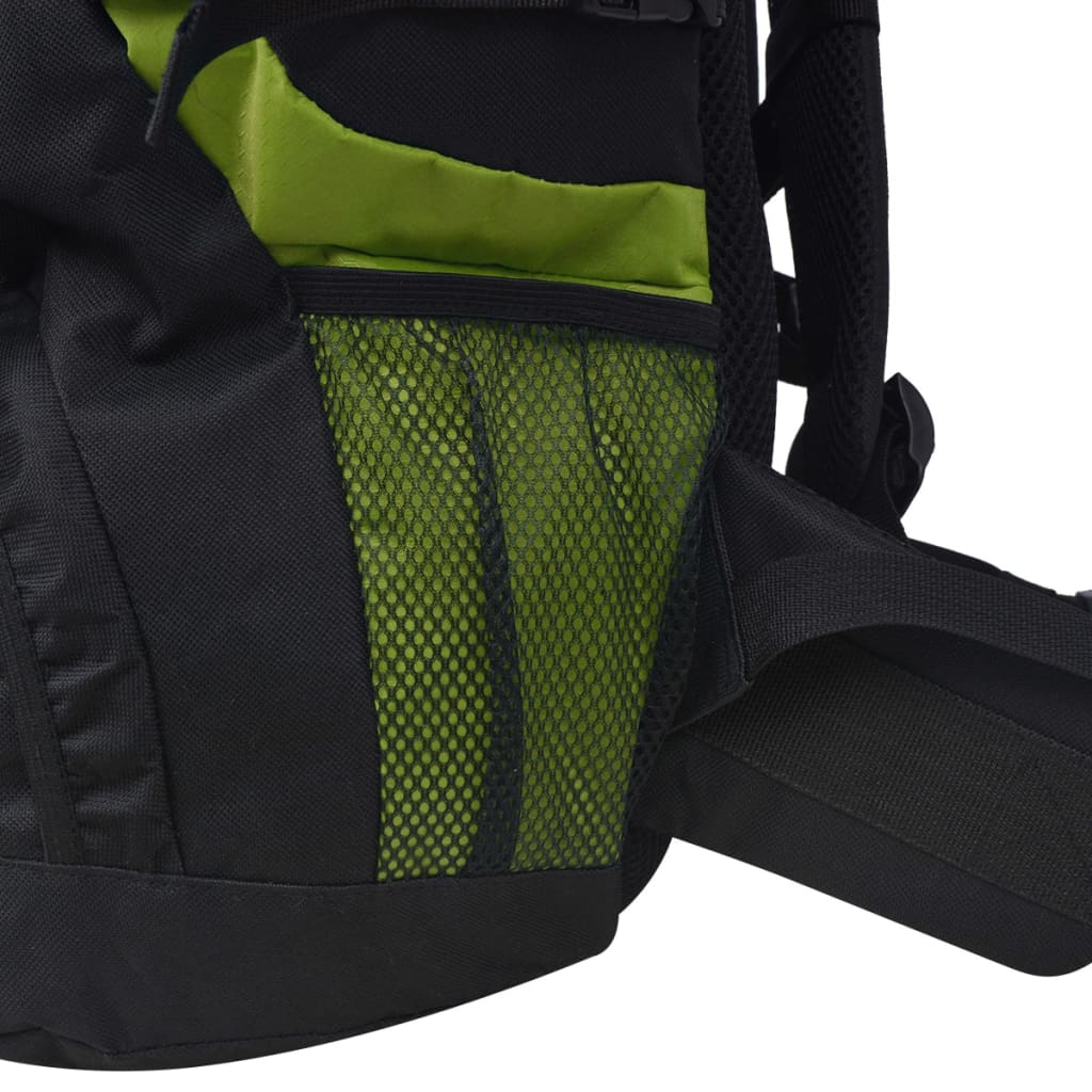 vidaXL Sac à dos de randonnée XXL 75 L Noir et vert