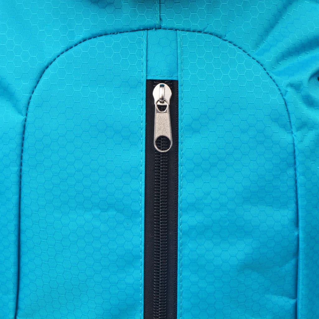vidaXL Sac à dos de randonnée XXL 75 L Noir et bleu