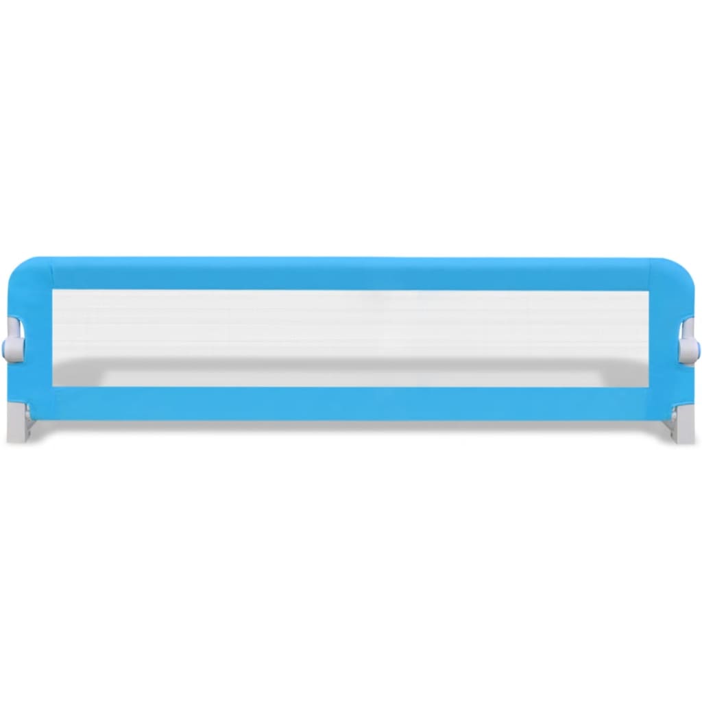 vidaXL Barrière de lit de sécurité pour tout-petits 2pcs Bleu 150x42cm