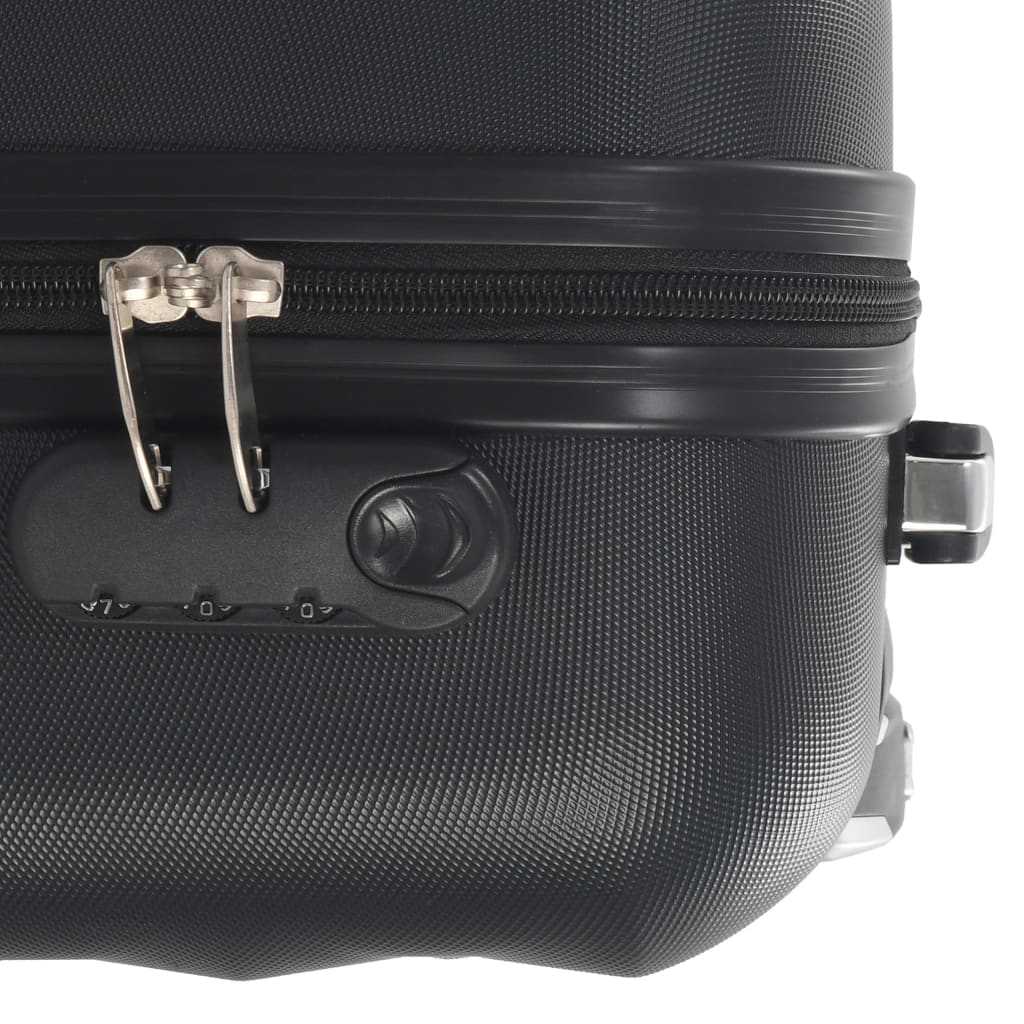 vidaXL Valise rigide Noir ABS