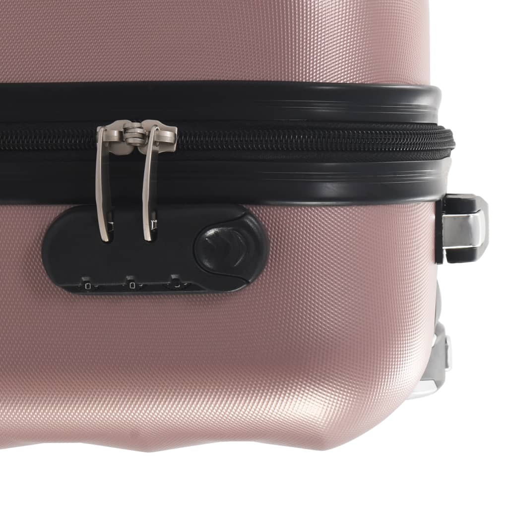 vidaXL Valise rigide Doré rose ABS