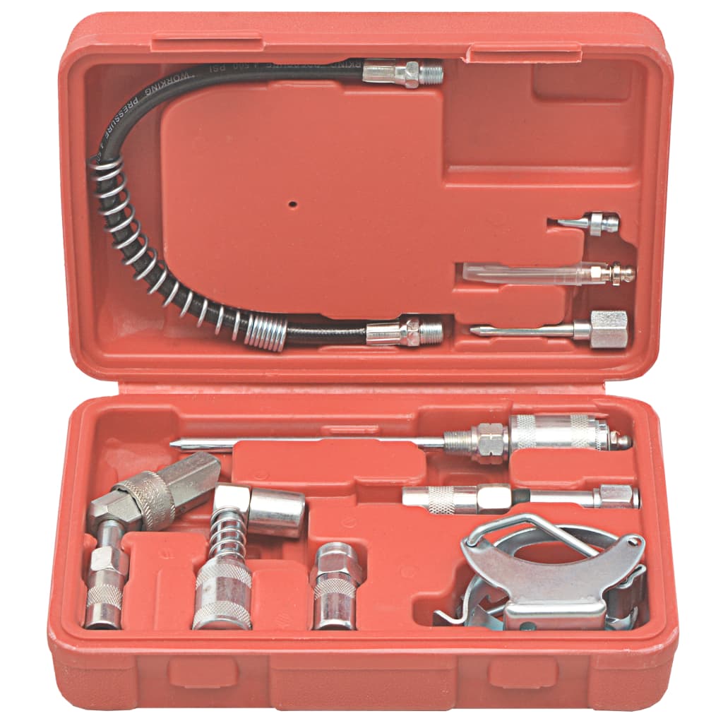 vidaXL Kit d'accessoires de lubrification 11 pcs