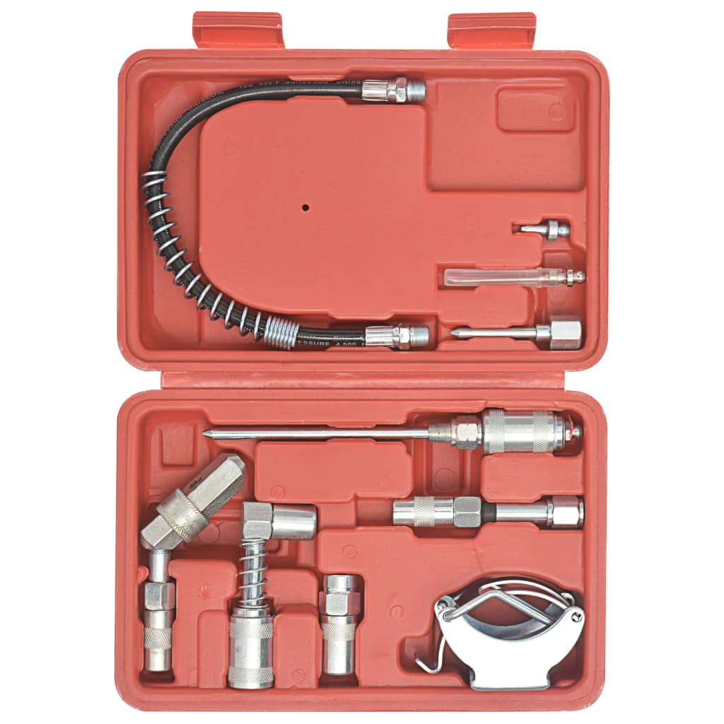 vidaXL Kit d'accessoires de lubrification 11 pcs