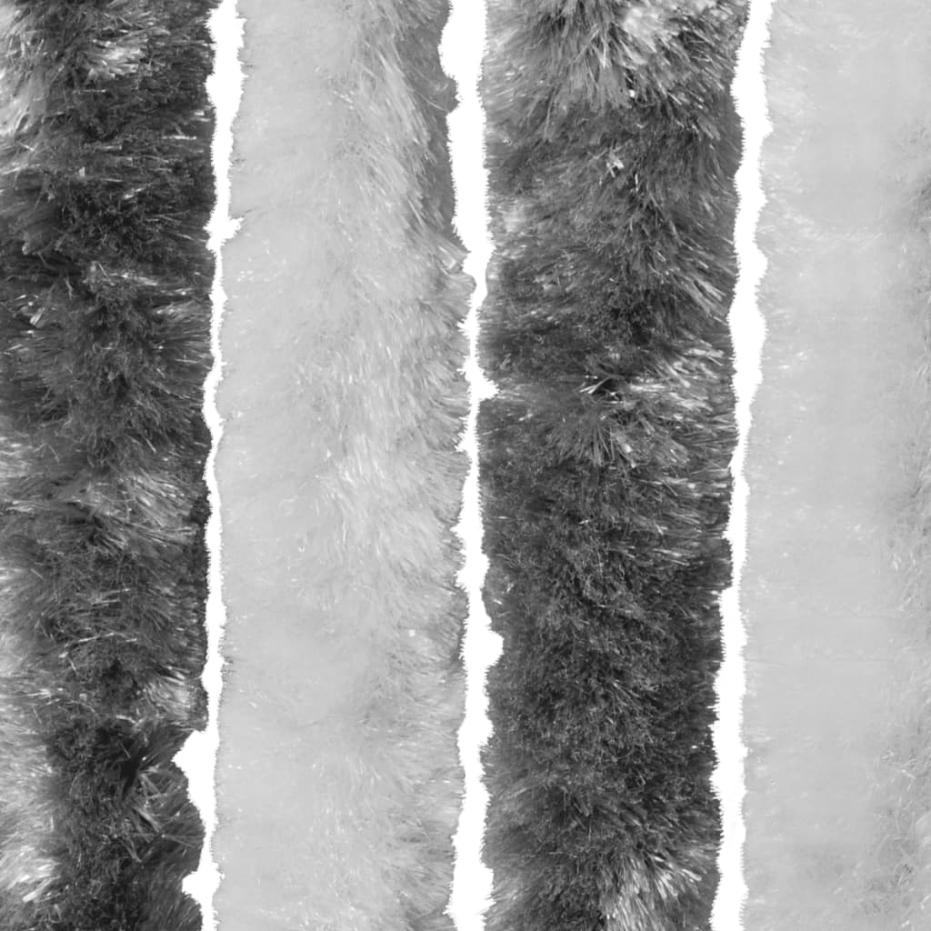 vidaXL Moustiquaire Gris et blanc 56 x 185 cm Chenille