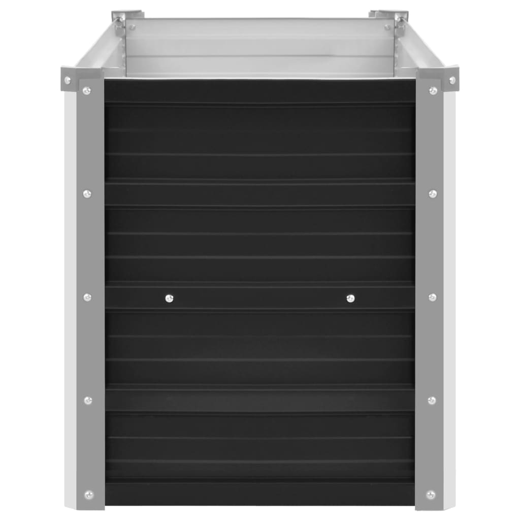 vidaXL Lit surélevé de jardin Anthracite 100x40x45 cm Acier galvanisé