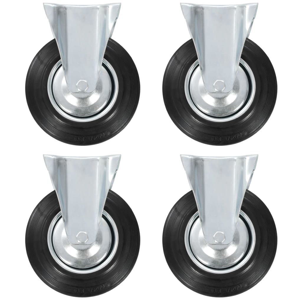 vidaXL 12 pcs Roulettes fixes 200 mm