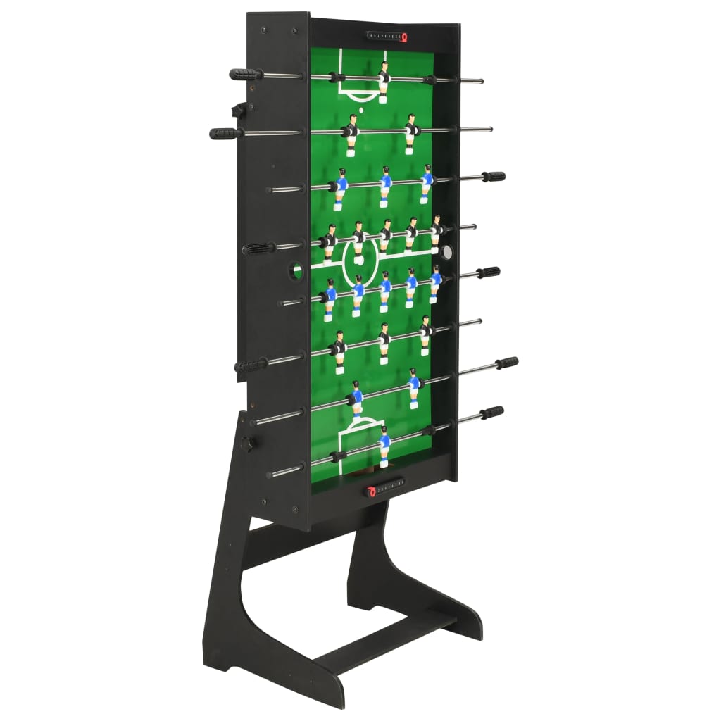 vidaXL Table de football pliante 121 x 61 x 80 cm Noir