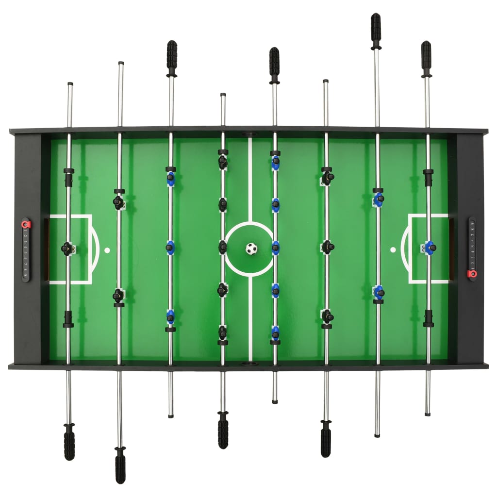 vidaXL Table de football pliante 121 x 61 x 80 cm Noir