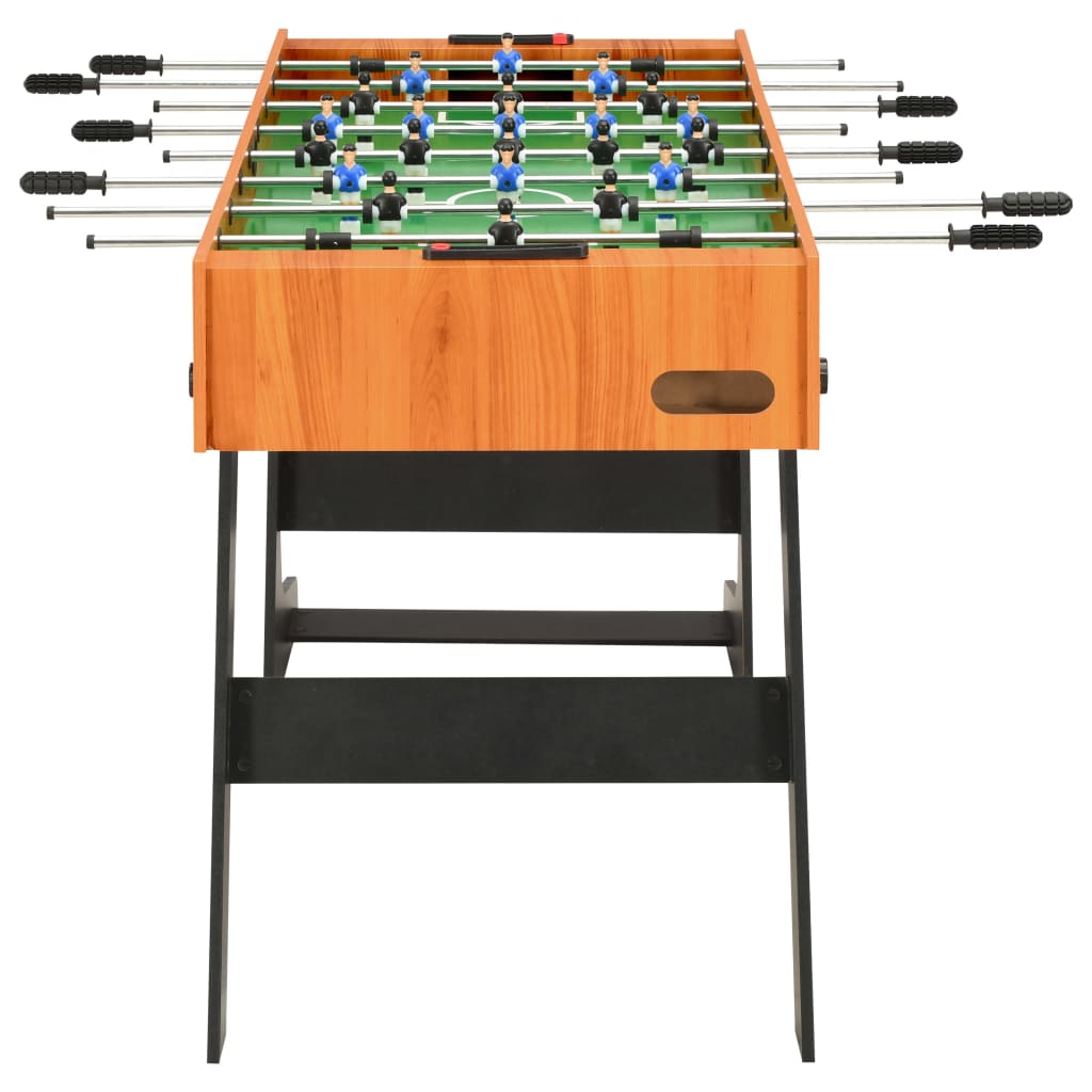vidaXL Table de football pliante 121 x 61 x 80 cm Marron clair