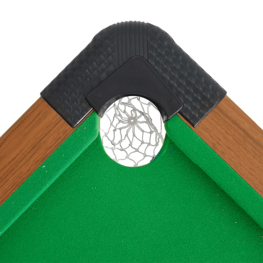 vidaXL Table de billard 4 pieds 122x61x76 cm Marron