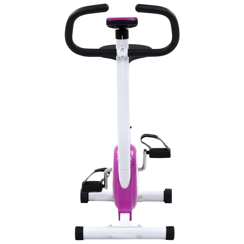 vidaXL Vélo d'appartement avec résistance à courroie Violet