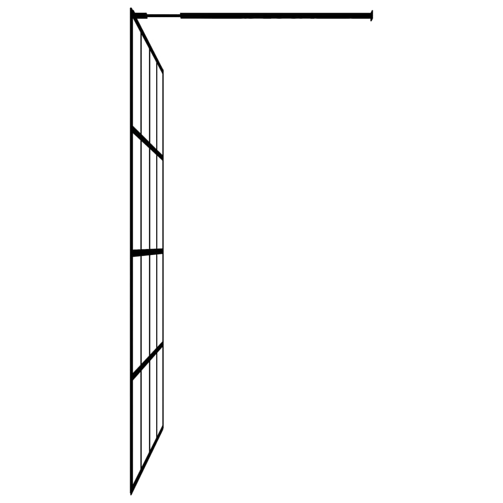 vidaXL Écran de douche Verre trempé transparent 100x195 cm
